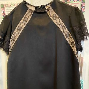 New Black / cream glam blouse